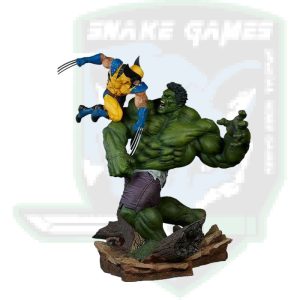 Figurine Statuette Sideshow - Marvel - Hulk Vs Wolverine 58 Cm