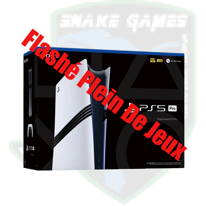 Console PlayStation 5 Pro Flashé Avec Plein De Jeux Série CFI 7121-19-00