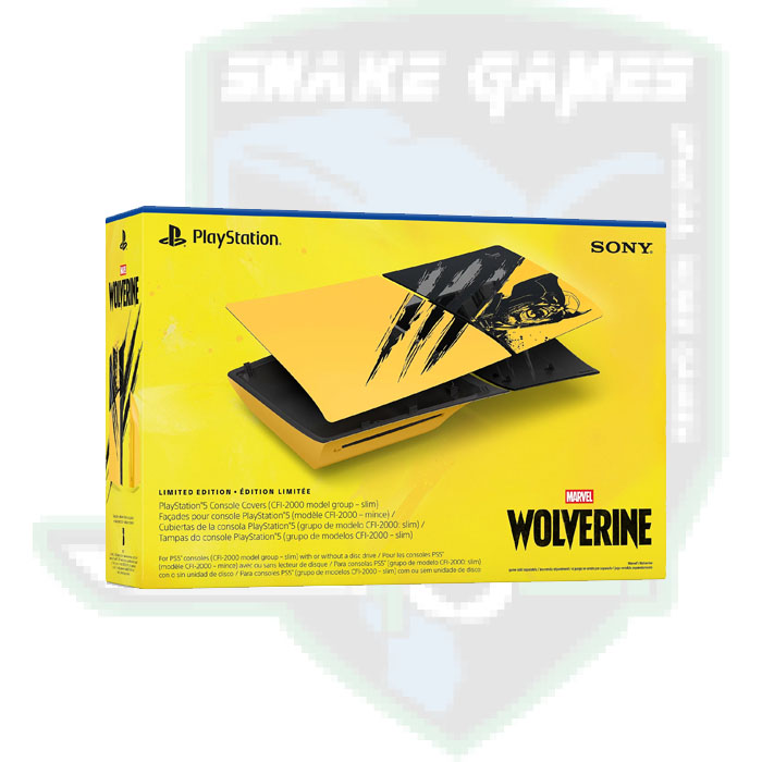 Façades pour console PlayStation®5 (modèle - Slim) - Édition Limitée Marvel’s Wolverine Jaune Combat