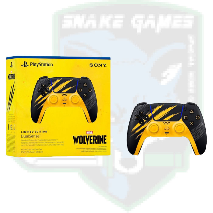 Manette sans fil DualSense - Édition limitée Marvel’s Wolverine Jaune combat I PS5 et PC